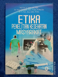 Image of ETIKA PENELITIAN KESEHATAN MASYARAKAT